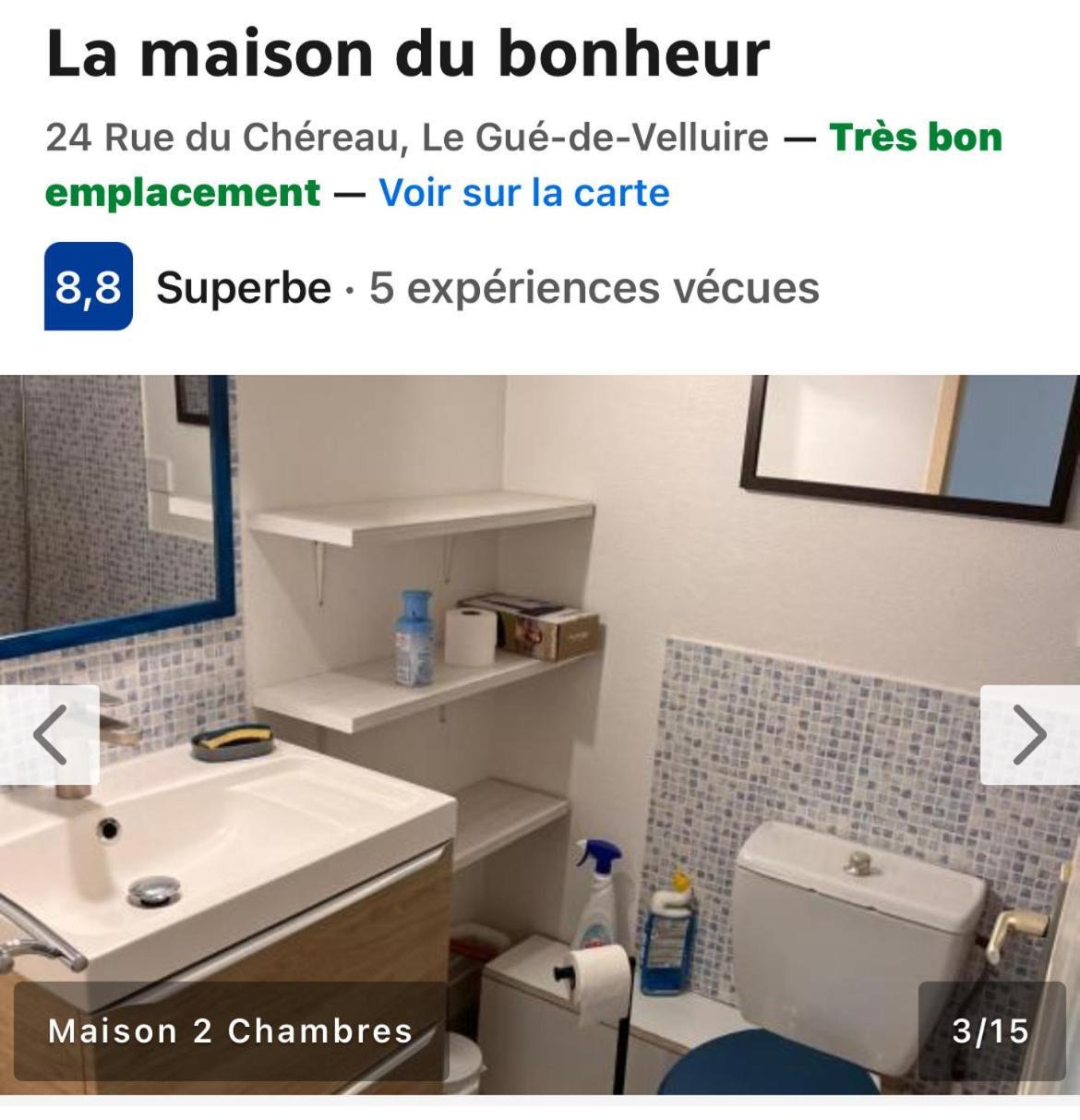 La Maison Du Bonheur Le Gué-de-Velluire Kültér fotó