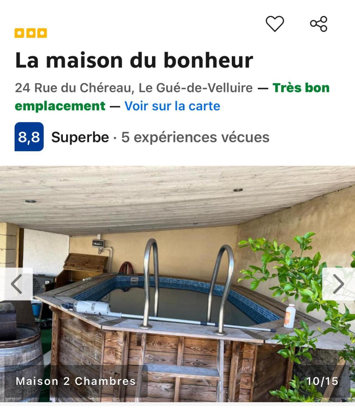 La Maison Du Bonheur Le Gué-de-Velluire Kültér fotó